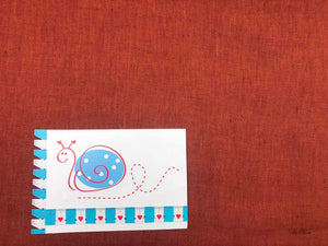 Leinen meliert, rost