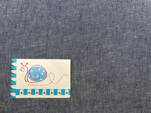 Leinen meliert, blau