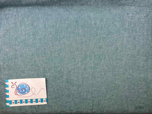 Leinen meliert, türkis