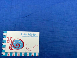 Musselin Glitzer, royalblau