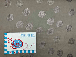 Musselin Hot foil, taupe