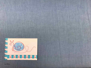 Leinen stonewashed, blau