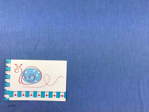 Leinen gewaschen, blau